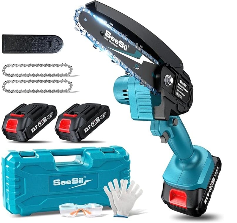 Seesii Mini Chainsaw Cordless 6-inch
