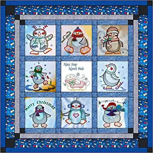 5. Quilt Kit Christmas Penguins