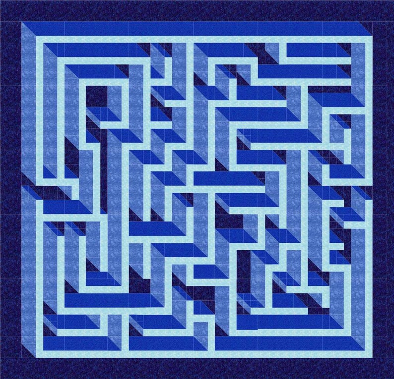 amazing labyrinth quilt pattern