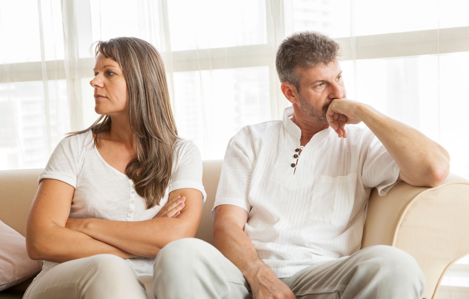 Senior Couple Sad