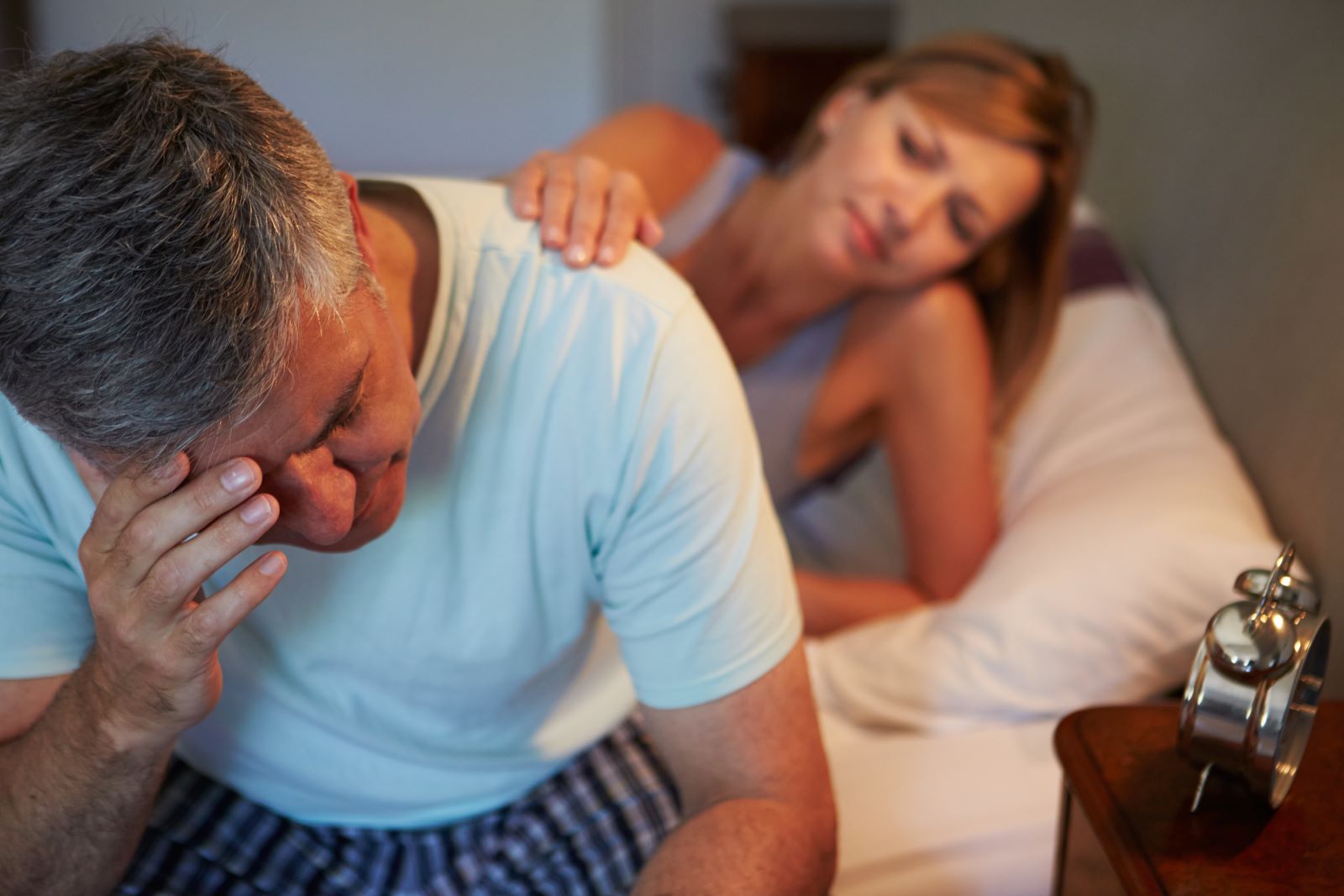 Middle Aged Man Stressed