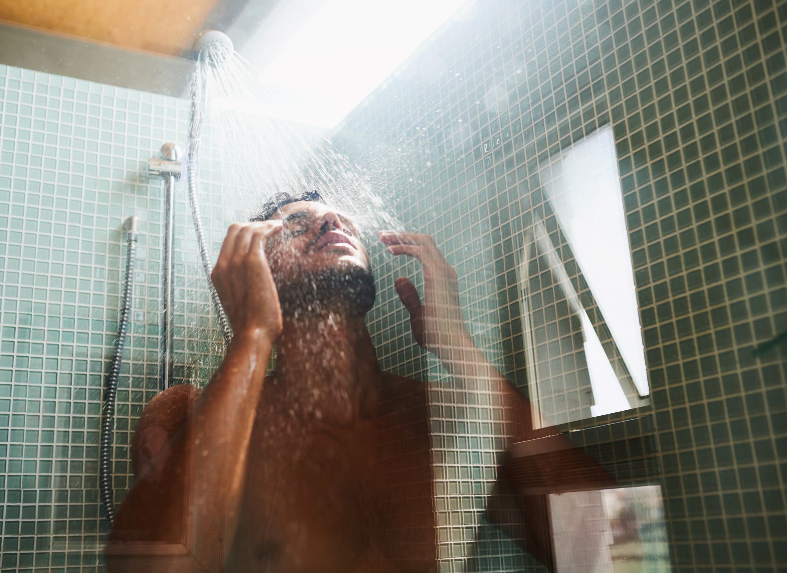 Man Showering E