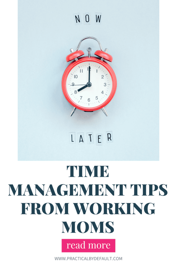 Now Later Clock on a blue background
