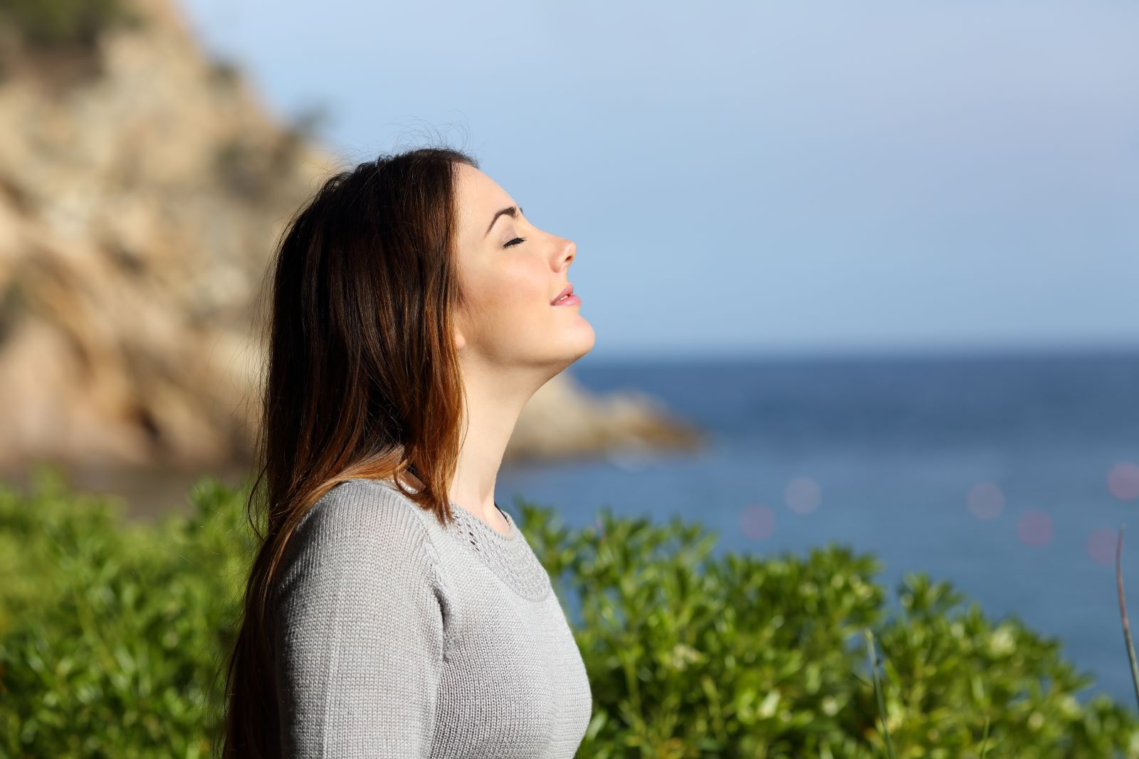 Woman Enjoying Outdoor'