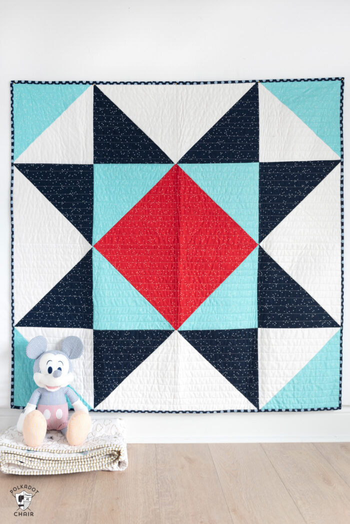 Giant star baby quilt big block quilt patterns for beginners