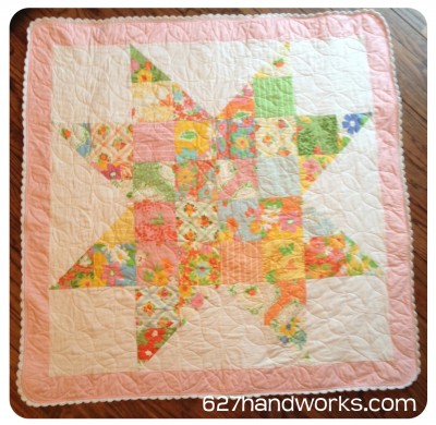 Charm Pack superstar quilt