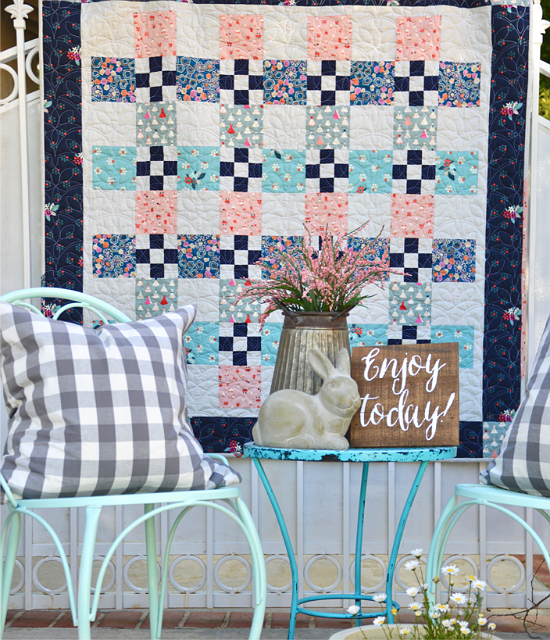 garden path fat quarter quilt pattern
