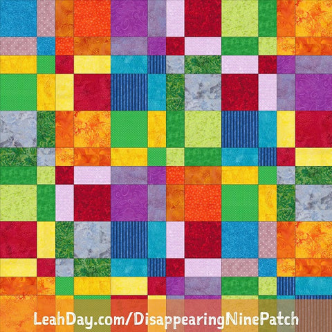 disappearing flower patch fat quarter wuilt pattern