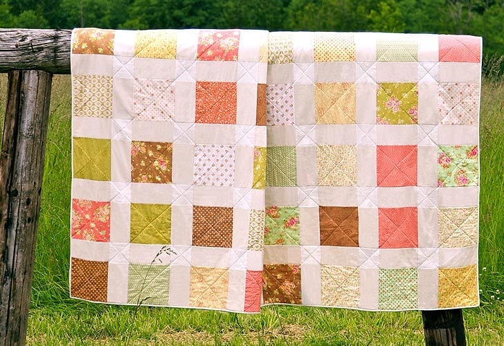 queen quilt fat quarter cut up