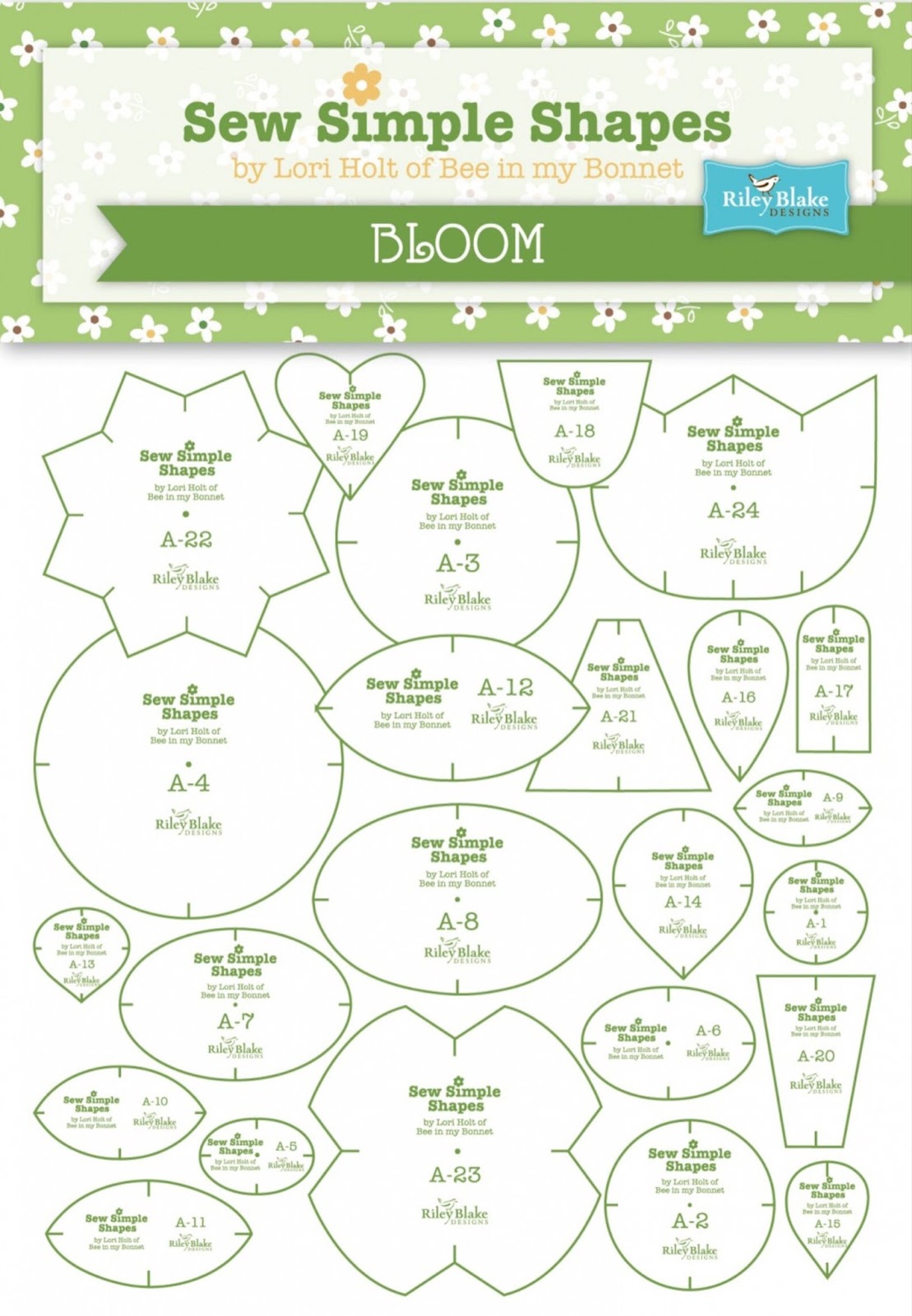 sew simple shapes: bloom Lori Holt Quilt Kits