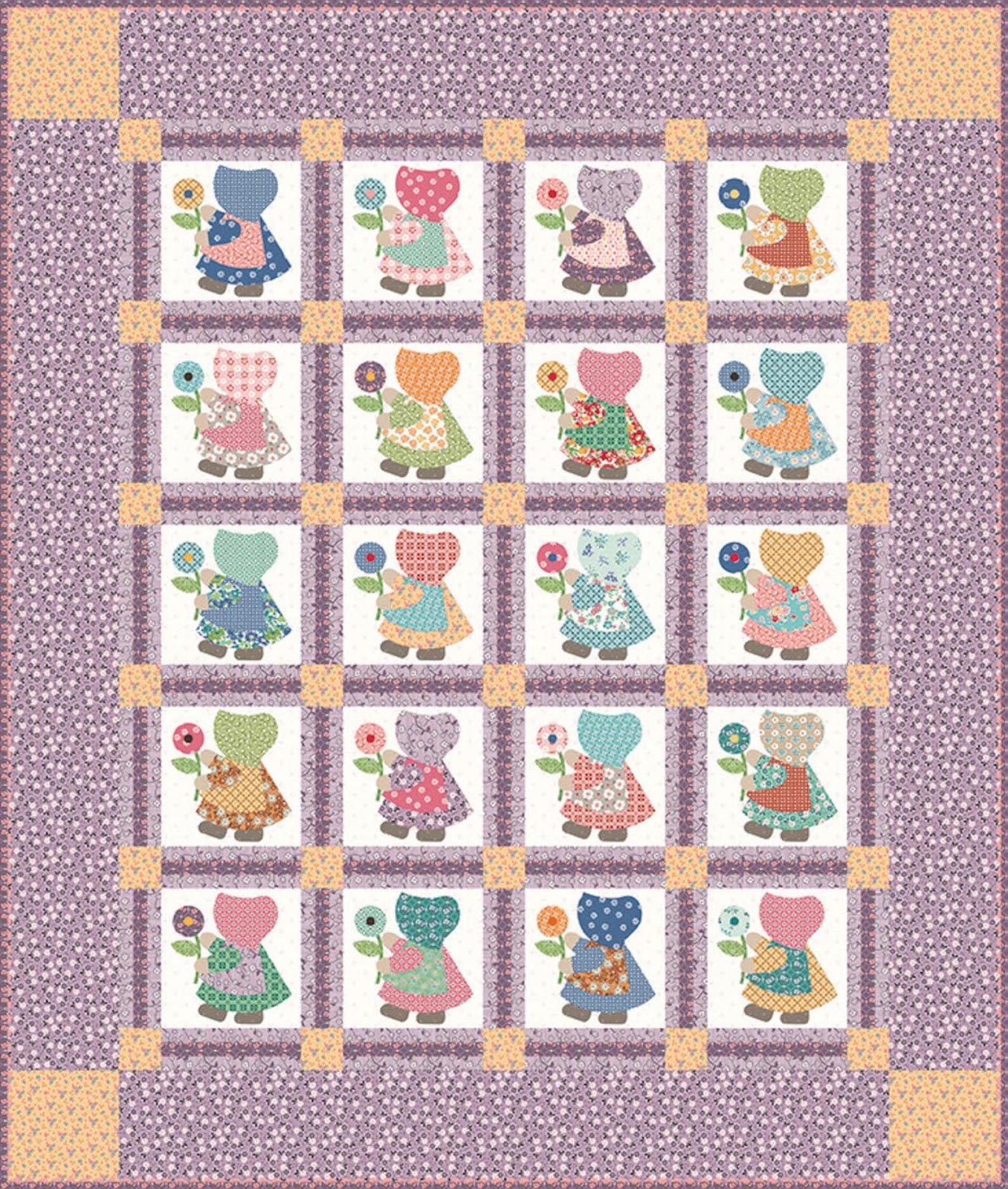 sunbonnet sue bee vintage kit Lori Holt Quilt Kits