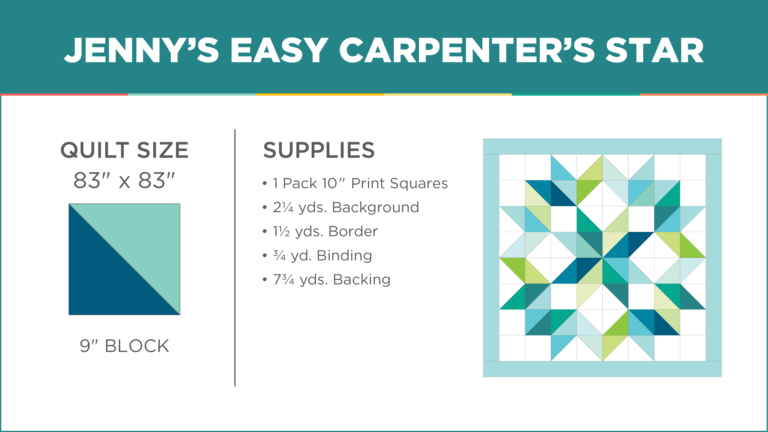 Easy Carpenter’s Star Quilt