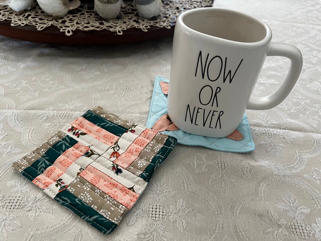 quilted mug rugs Easy sewing projects for gifts