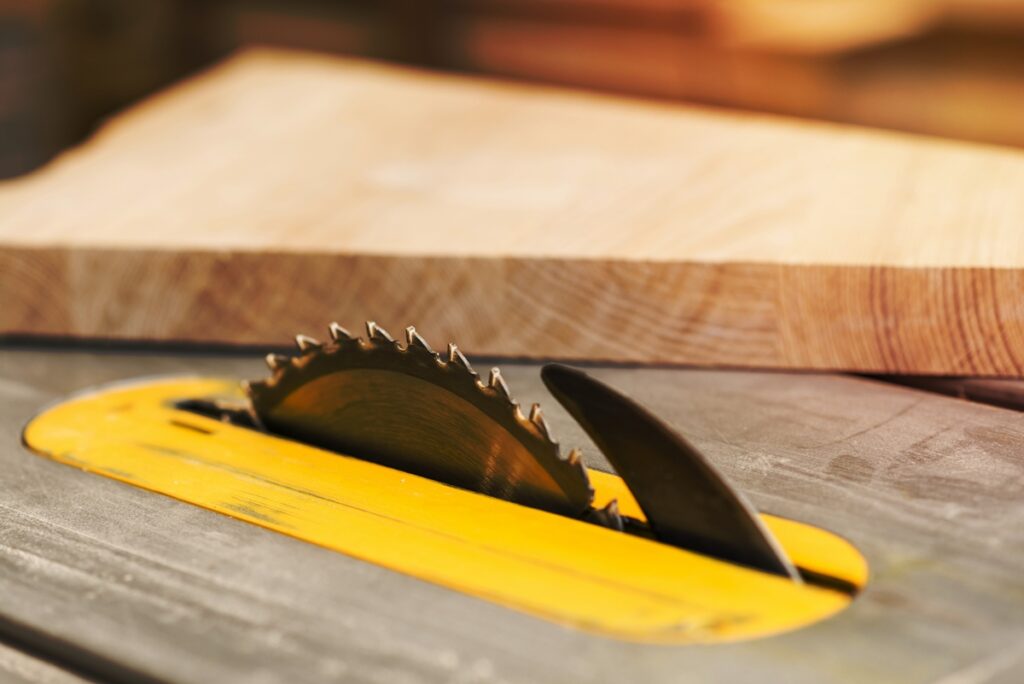 table saw jammed motor