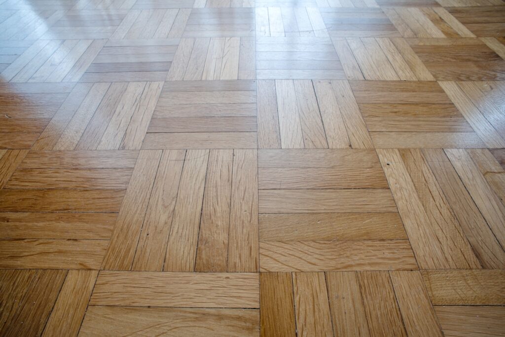 short wood planks on floor