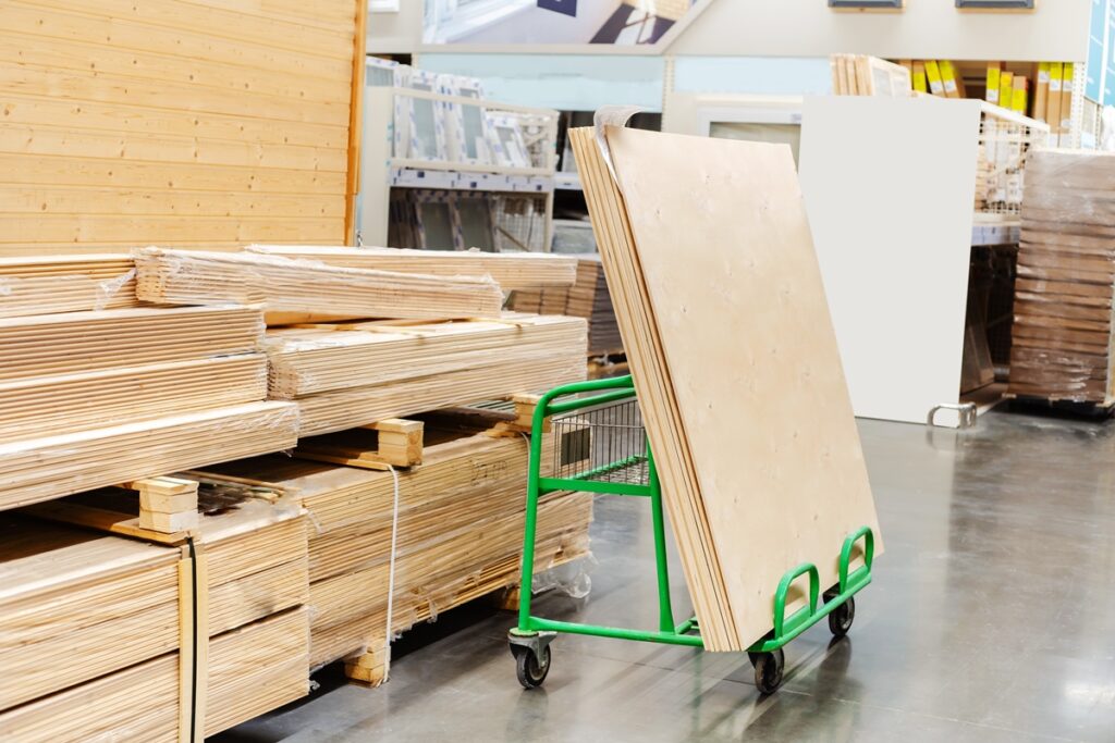 plywood board for garage door