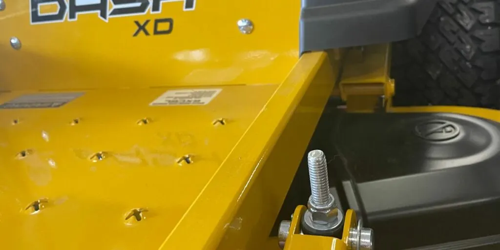 Hustler mower vibration
