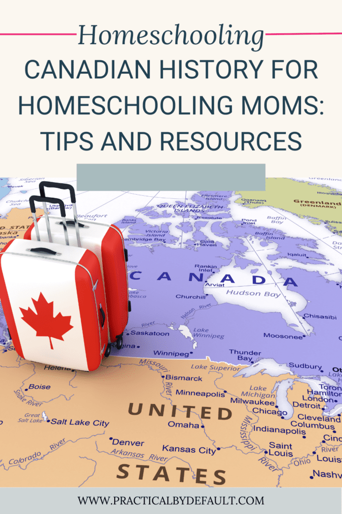 luggage with Canadian flag on them, Canadian history resources for homeschooling