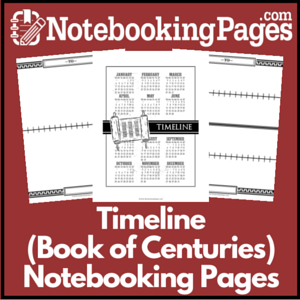 History Timeline Book of Centuries Notebooking Pages
