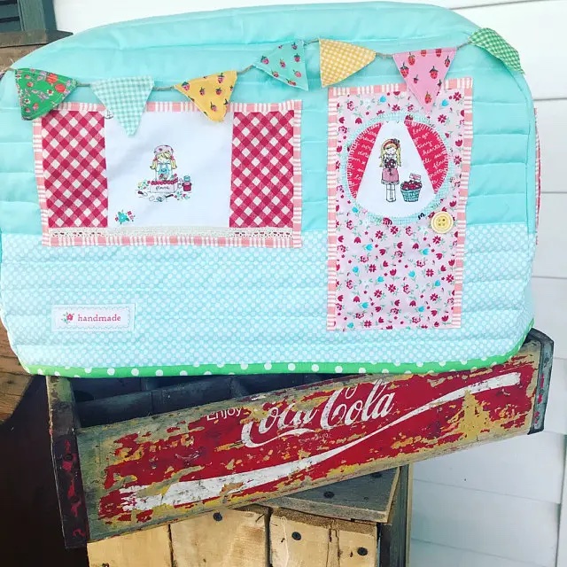 retro camper sewing machine cover patterns