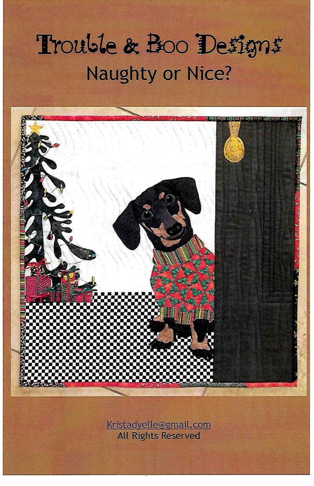 naughty or nice? dog quilt patterns