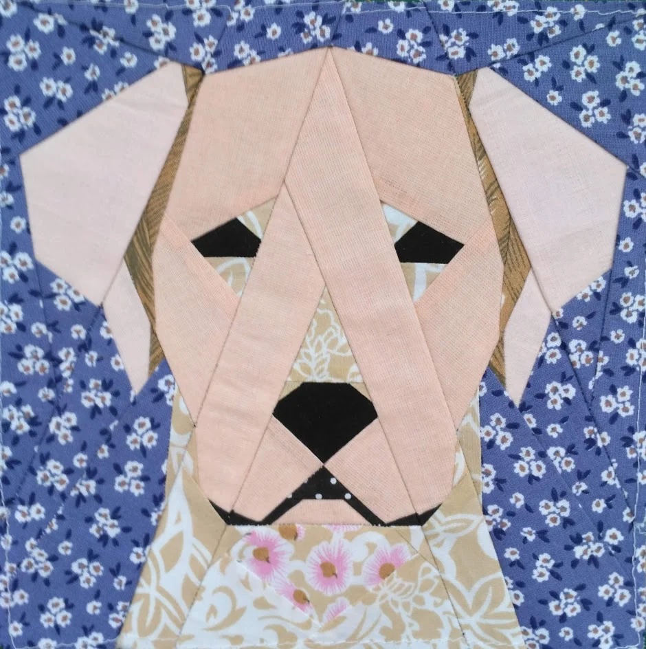 labrador block dog quilt patterns