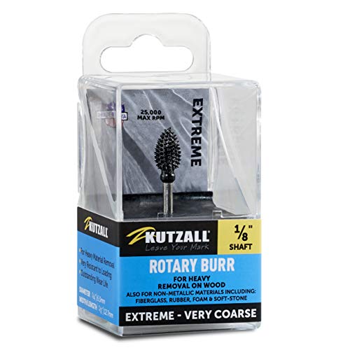 Kutzall Extreme Flame Rotary Burr, 1⁄8' Shaft,...