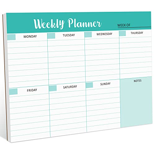 Weekly Planner Notepad To Do List Pad with 52 Tear off Sheets,Weekly Calendar Desk Pad for Home & Office Maximizing Productivity, 7.5x10 Inches