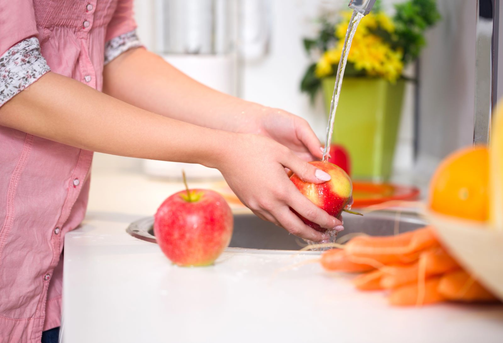 Washing Vegetable And Fruit