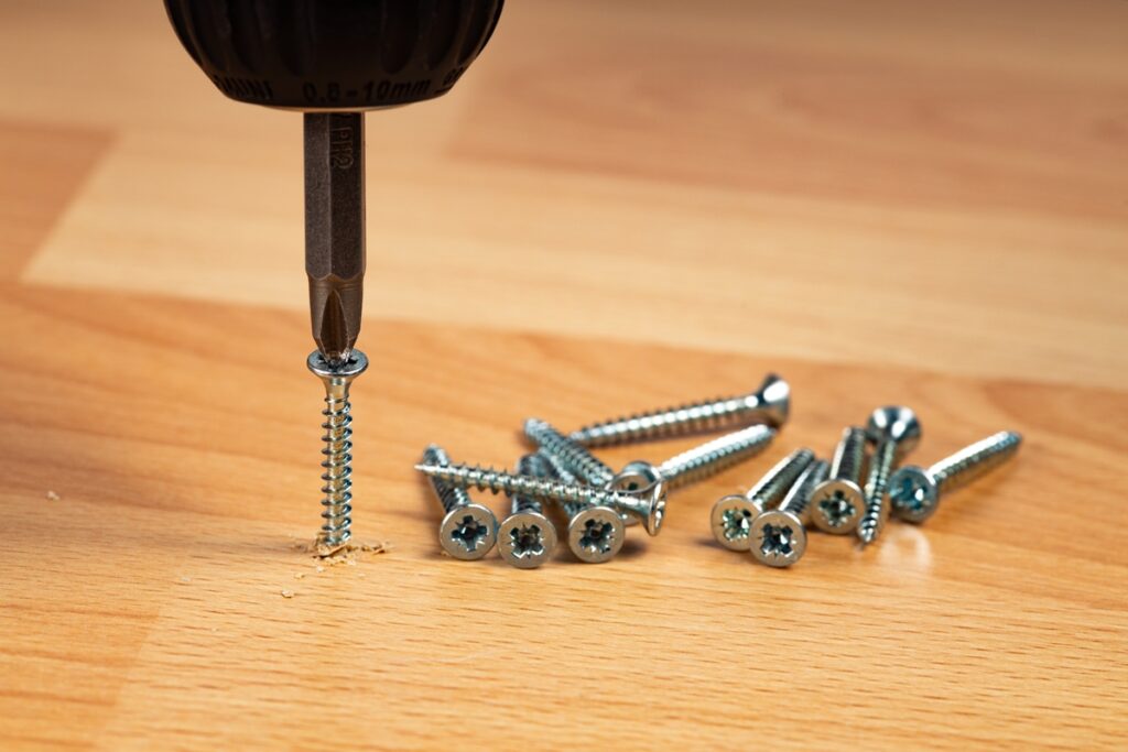 impact driver with screws
