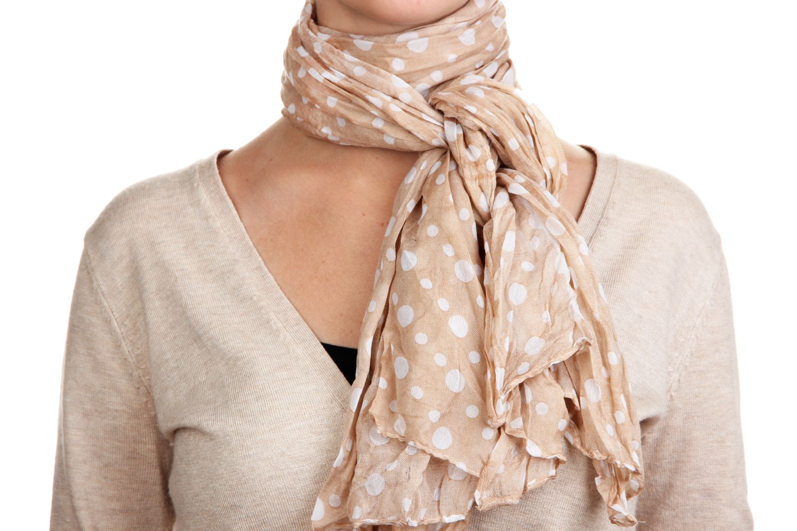 Woman Wearing Scarf