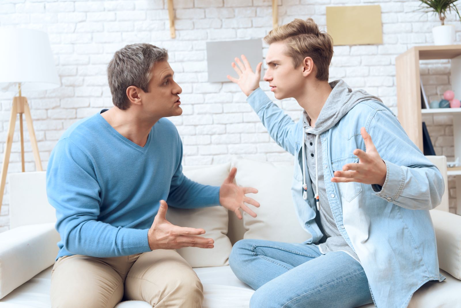 Dad And Son Arguing