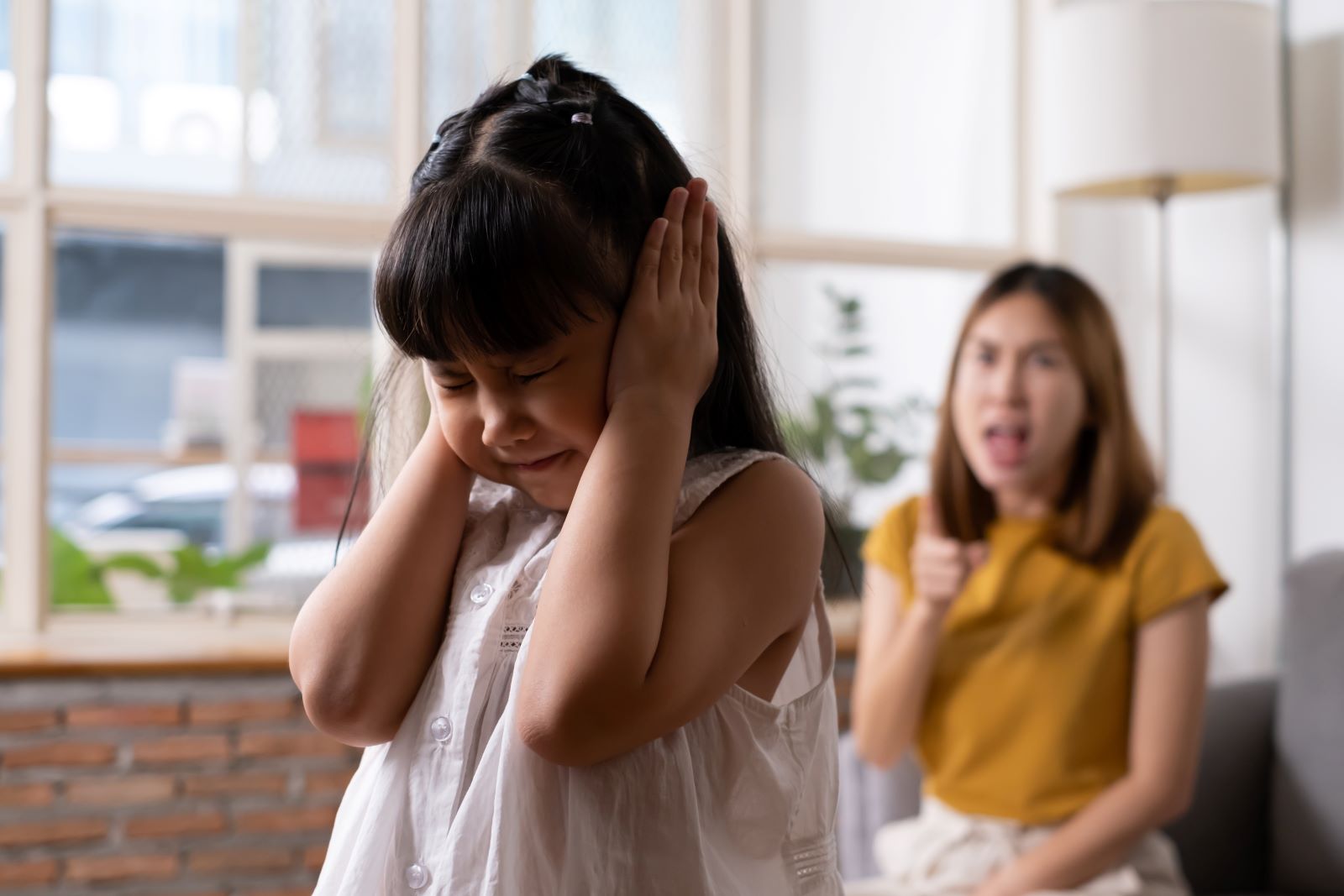 Mom Nagging Little Daughter