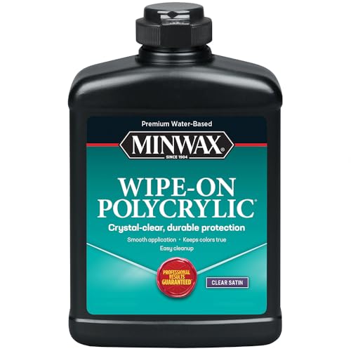pt Minwax 40917 Clear Wipe-On Poly Water-Based Polyurethane, Satin