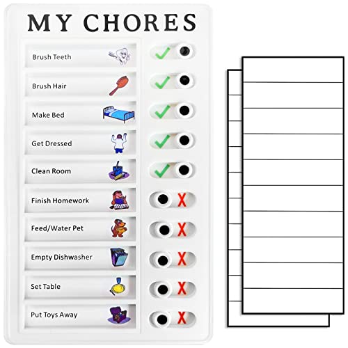 Chore Board for Adults Chore Chart for Kids Memo RV Checklist Elder Care Check Items Reminder Tool Form Good Habit