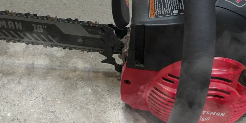 Craftsman chainsaw smoking
