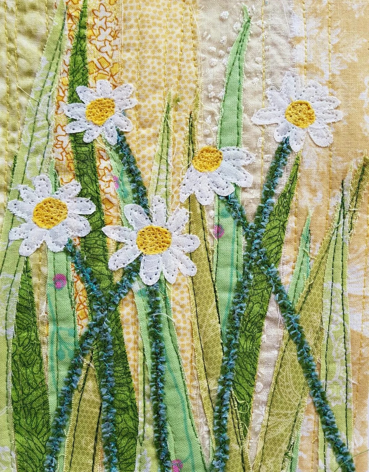 dasies collage quilt patterns