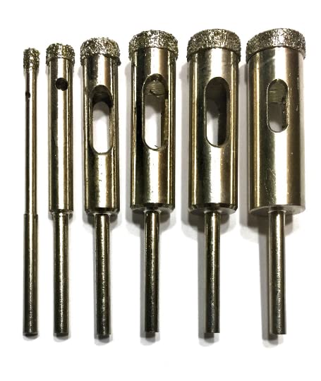 DrillGlass Diamond Core Bit Set for Glass and Tile...