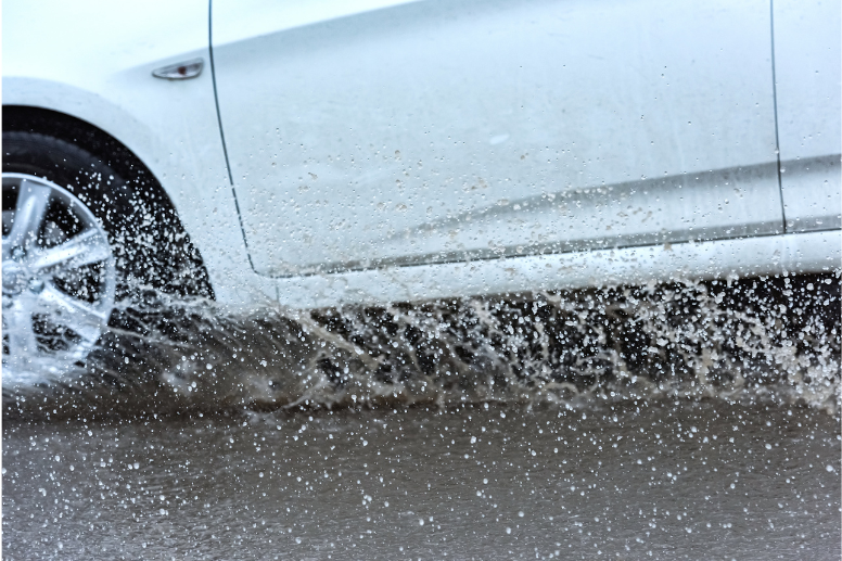 Driving without a Splash Shield