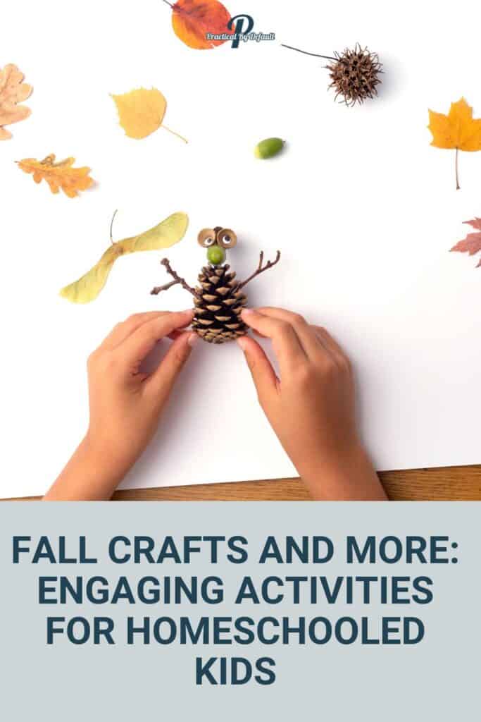 kids doing fall crafts