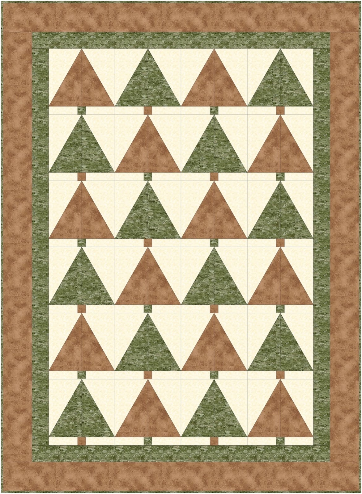 Christmas forest 3-Yard Quilt Patterns