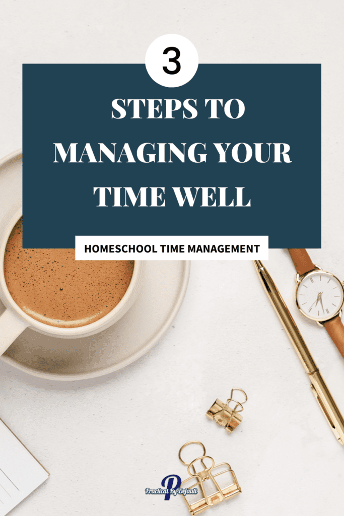 coffee watch and planner on a table