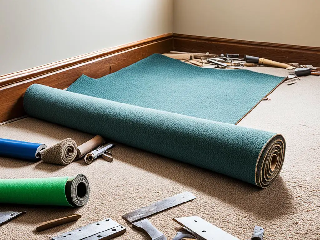 Disposing of carpet