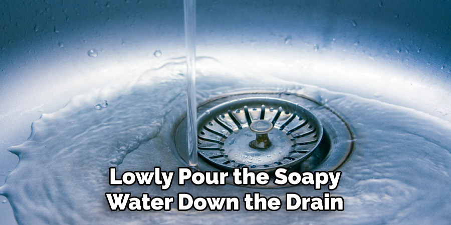 Lowly Pour the Soapy Water Down the Drain
