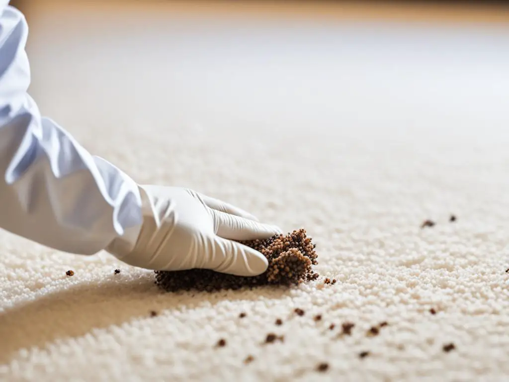 rodent droppings cleanup