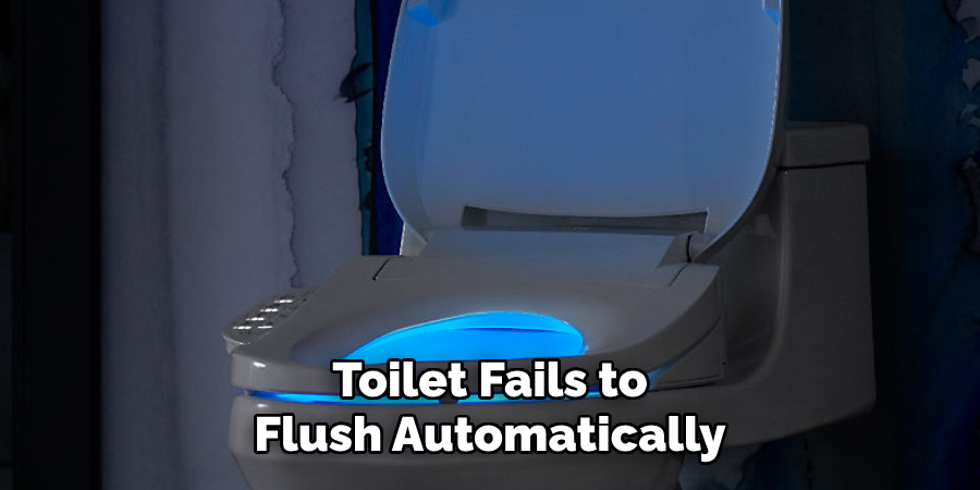 Toilet Fails to
Flush Automatically