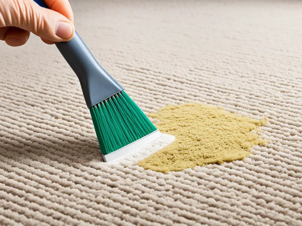 removing dry rubber cement stains