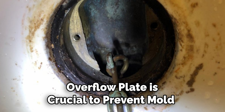 Overflow Plate is
Crucial to Prevent Mold