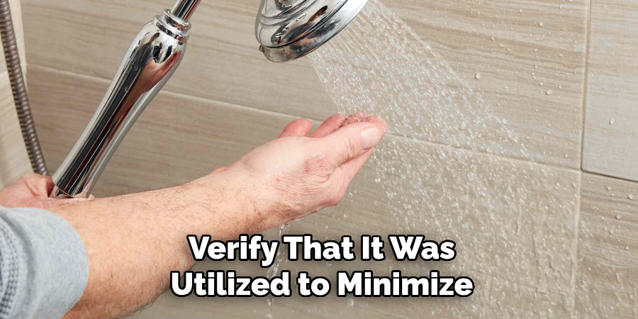 Verify That It Was Utilized to Minimize