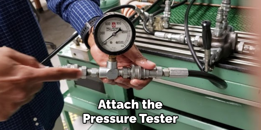 Attach the Pressure Tester